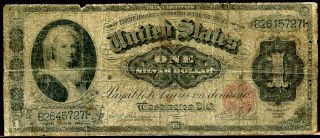 1886 $1 Martha Washington Silver Certificate (g/vg) Read photo