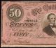 1864 $50 Dollar Bill Confederate States Currency Civil War Paper Money Au/unc Paper Money: US photo 2