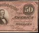 1864 $50 Dollar Bill Confederate States Currency Civil War Paper Money Au/unc Paper Money: US photo 3