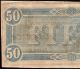 1864 $50 Dollar Bill Confederate States Currency Civil War Paper Money Au/unc Paper Money: US photo 4