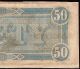 1864 $50 Dollar Bill Confederate States Currency Civil War Paper Money Au/unc Paper Money: US photo 5