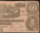 1864 $10 Dollar Bill Confederate Currency Csa Note Civil War Paper Money 46664 Paper Money: US photo 5
