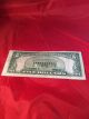 Us Currency 1953 A Lincoln $5 Dollar United States Note Blue Seal. Small Size Notes photo 4