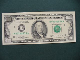 Usa - 1990 100 Dollar - St Louise - Federal Reserve Note photo
