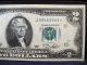 1976 $2 Frn Star Note.  J - 10 Kansas City District.  Only Two Folds Rare Small Size Notes photo 2