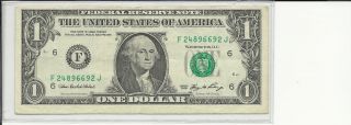 Collectible Series 2006 Miscut Dollar Bill photo