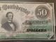 1863 Civil War $50 Dollar Csa Confederate T - 57 Pcgs 40 Ef Paper Money: US photo 1