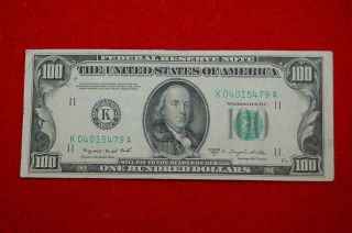 $100 1950 C Series Federal Reserve Note (green Seal) Mule Note Dallas photo