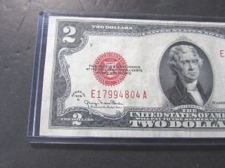 1928g $2 Dollars Red Seal Crispy,  Bright And Very Scarce photo