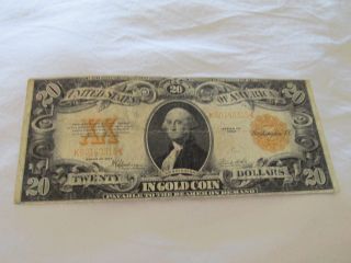 1922 Series Twenty $20 Dollar Gold Certificate photo