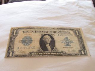 1923 Series One Dollar Bill Silver Certificate photo