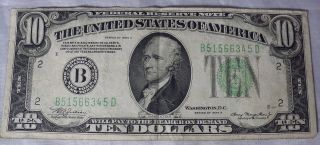 Series 1934 A $10 Ten Dollar Federal Reserve Circulated Note photo