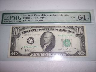 1950 Federal Reserve $10 Note C.  U.  - 64 photo