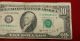 Us Currency Federal Reserve Note 10.  00 1969a.  (error & 44 Years Old) Paper Money: US photo 2