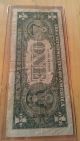 1957 A One Dollar Silver Certificate Blue Seal Circulated Small Size Notes photo 1