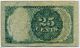 5th Issue Red Seal Long Thin Key 25 Cents Paper Money: US photo 1