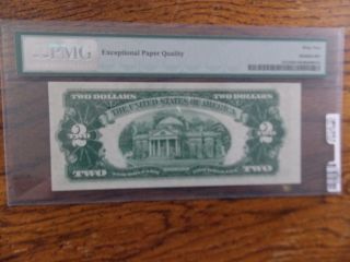 1953b $2.  00 Us Note W Red Seal Uncirculated Off Cut Rare photo