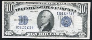 Fr.  1705 1934 - D $10 Ten Dollars Silver Certificate Currency Note Crisp photo