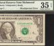 1988 - A $1 Dollar Bill Major Misalignment Error Federal Reserve Note Currency Pmg Paper Money: US photo 3