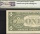 1988 - A $1 Dollar Bill Major Misalignment Error Federal Reserve Note Currency Pmg Paper Money: US photo 4