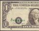 1988 - A $1 Dollar Bill Major Misalignment Error Federal Reserve Note Currency Pmg Paper Money: US photo 6