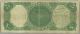 1907 $5 Woodchopper Big Note Shape Ungraded Large Size Notes photo 1