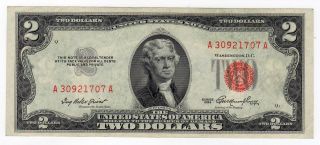 1953 Two Dollar ($2) Bill Red photo