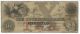 Massachusetts Cochituate Bank Boston $10 1850 G10a Red 10 1203 A Paper Money: US photo 2
