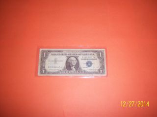 Circulated Silver Certificate 1957 A One Dollar Us Currency photo