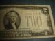 $2 Two Dollar Jefferson Dollar Bill Red Seal Series Of 1928 D Usa Fed Note D0364 Small Size Notes photo 2