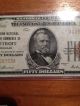 $50 Guardian National Bank Of Detroit National Currency Low Serial Number Paper Money: US photo 2