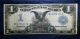 1899 $1 Black Eagle Large Size Silver Certificate Rare One Dollar Currency Note Large Size Notes photo 1