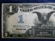1899 $1 Black Eagle Large Size Silver Certificate Rare One Dollar Currency Note Large Size Notes photo 3