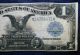 1899 $1 Black Eagle Large Size Silver Certificate Rare One Dollar Currency Note Large Size Notes photo 4