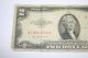 1953 Two Dollar Red Seal $2 Bill Vintage Note A 18641849 A 1953 Small Size Notes photo 1