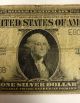 1923 $1 Eb Block Large Silver Certificate Blue Seal Note Fine/very Fine Small Size Notes photo 5