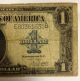 1923 $1 Eb Block Large Silver Certificate Blue Seal Note Fine/very Fine Small Size Notes photo 6