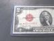 1928g $2 Dollars Star Strong Red Seal Crispy,  Bright And Very Scarce Small Size Notes photo 2