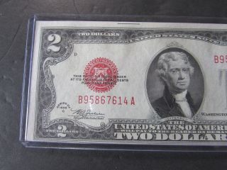 1928 C $2 Dollars Red Seal Uncirculated Very Scarce photo
