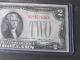 1928 C $2 Dollars Red Seal Uncirculated Very Scarce Small Size Notes photo 2