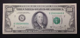 1981 - $100 Dollar Bill Old Paper Money Us Currency Bank Note photo