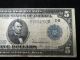Large 1914 $5 Dollar Bill Federal Reserve Note Old Paper Money U.  S.  Currency Large Size Notes photo 1
