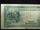 Large 1914 $5 Dollar Bill Federal Reserve Note Old Paper Money U.  S.  Currency Large Size Notes photo 3