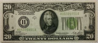 1928 - B $20.  00 Gold On Demand St Louis Fr Bank Note Twenty Dollar Bill Look photo