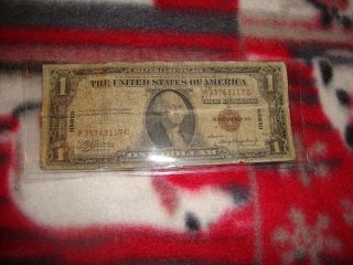 Hawaii Note 1935a $1 Silver Certificate / Wwii Currency P35763117c photo