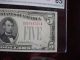1928d $5 United States Note,  Fr - 1529,  Scarce Cga Gem Uncirculated 65 Small Size Notes photo 2