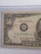 Small Face U.  S.  $50 Grant Fifty Dollar Bill - - G71379862a Small Size Notes photo 4