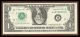 Big ' D ' Repeater Note Washington Dollar Bill 2003 A Crisp Unc Small Cents photo 2