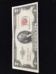 1953 A $2 Bill Red Seal Note Uncirculated Small Size Notes photo 3