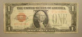 1928 $1 Red Seal Legal Tender Note photo